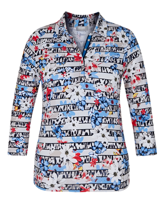Rabe 3/4-Arm-Shirt – Florale Eleganz trifft Komfort