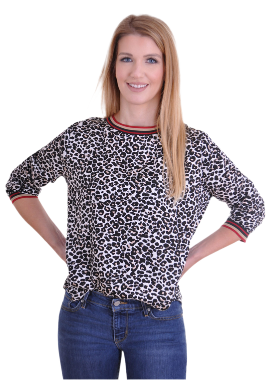 Blusen-Shirt von Navigazione – Stylisch in Leo-Optik