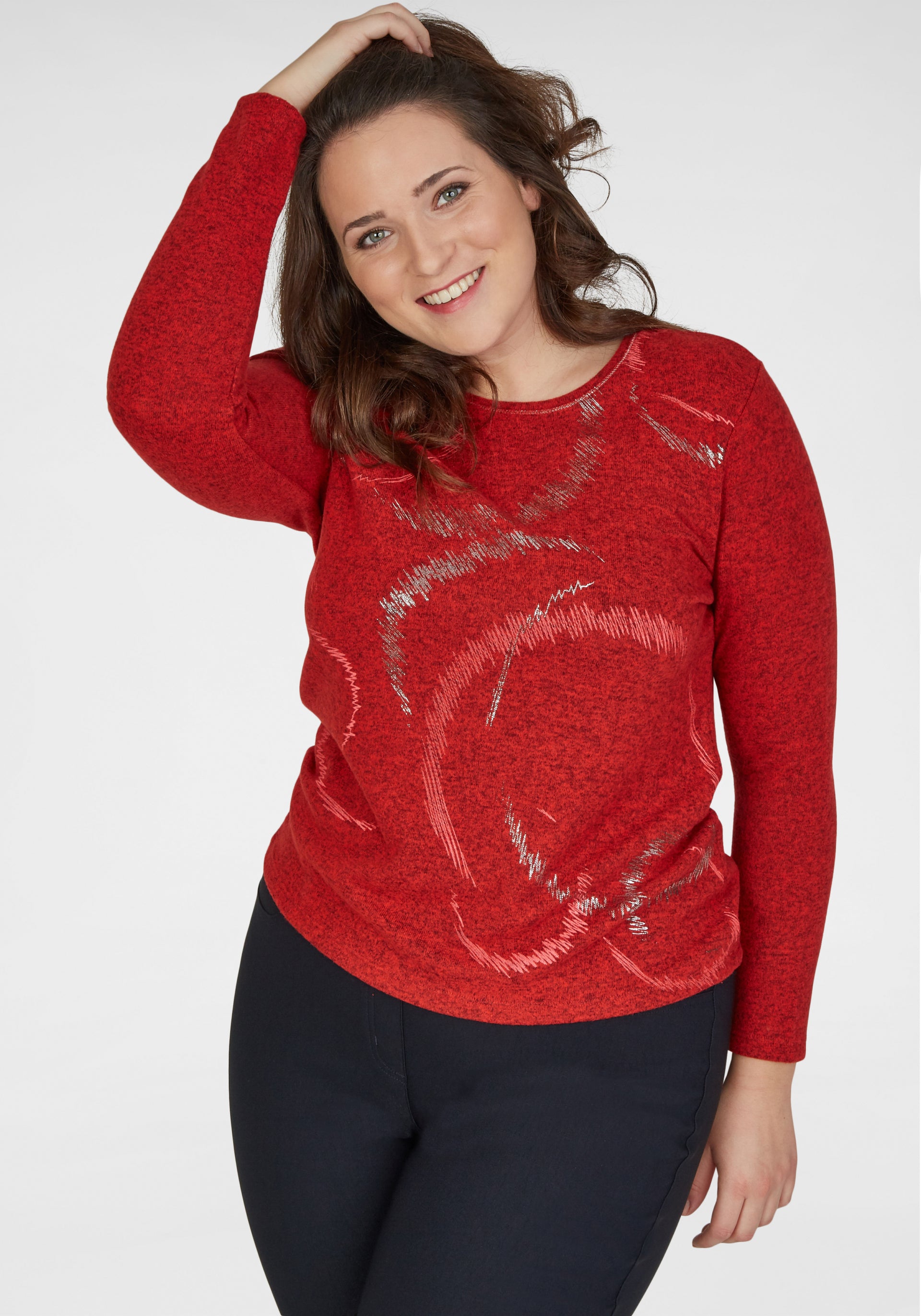 Navigazione Pullover Schlußverkauf in rot 