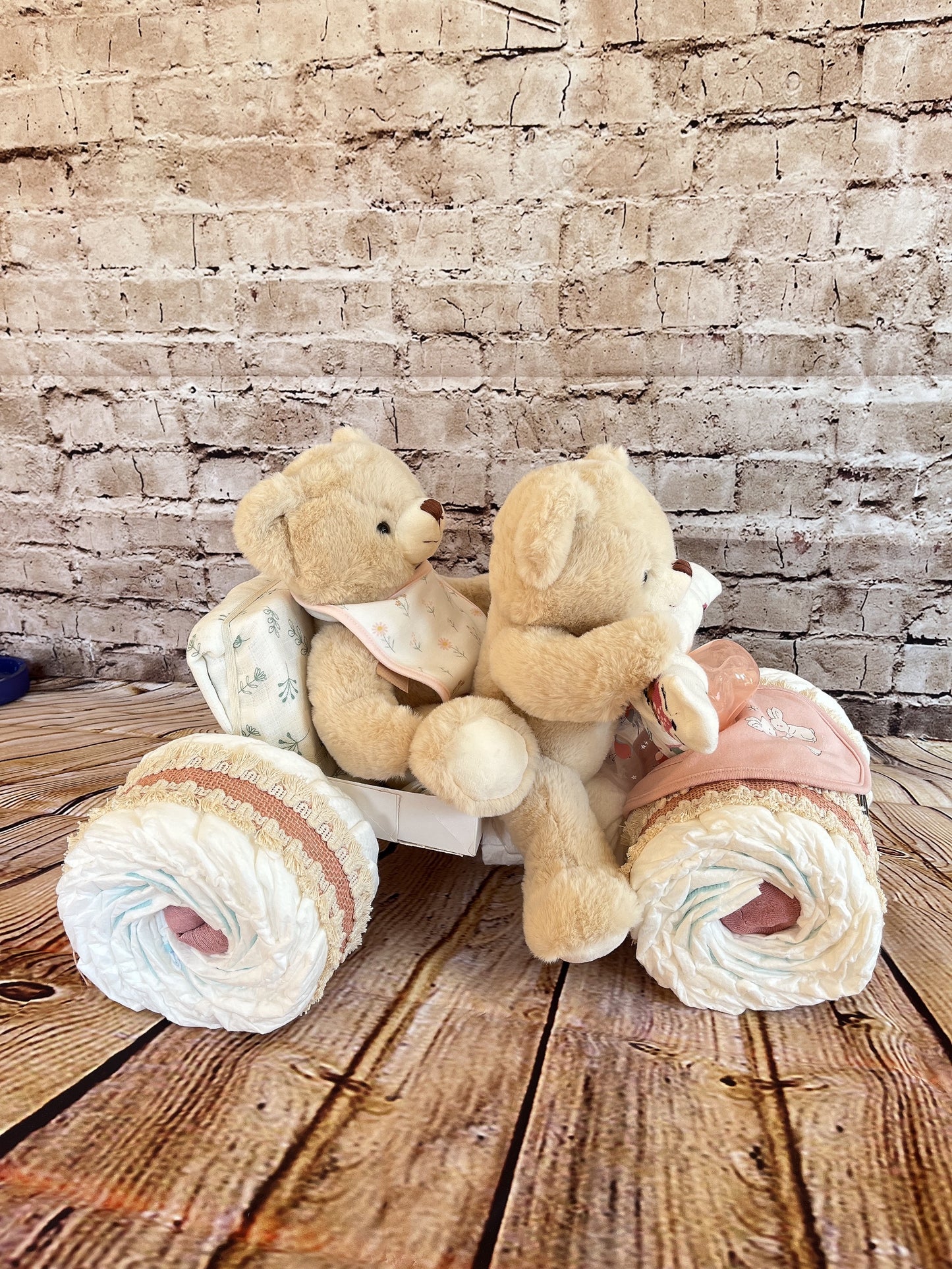 Windeltorte Trike Motorrad - Zwillinge