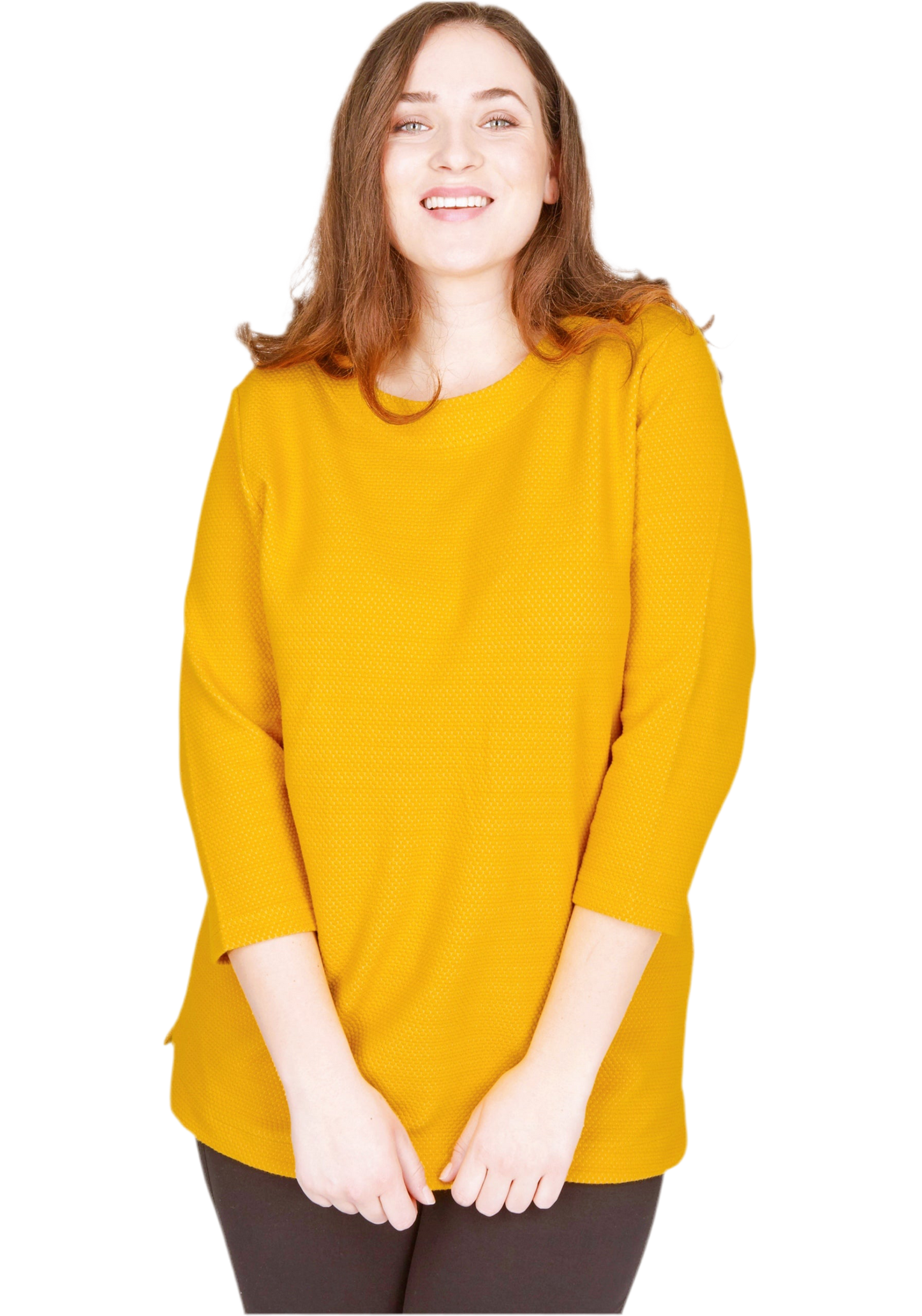 Navigazione Sweatshirt Senfgelb Übergröße