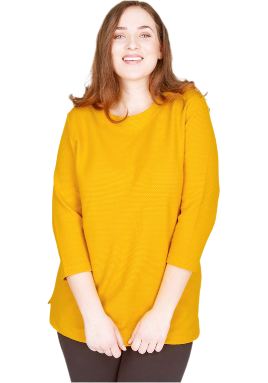 Navigazione Sweatshirt Senfgelb Übergröße