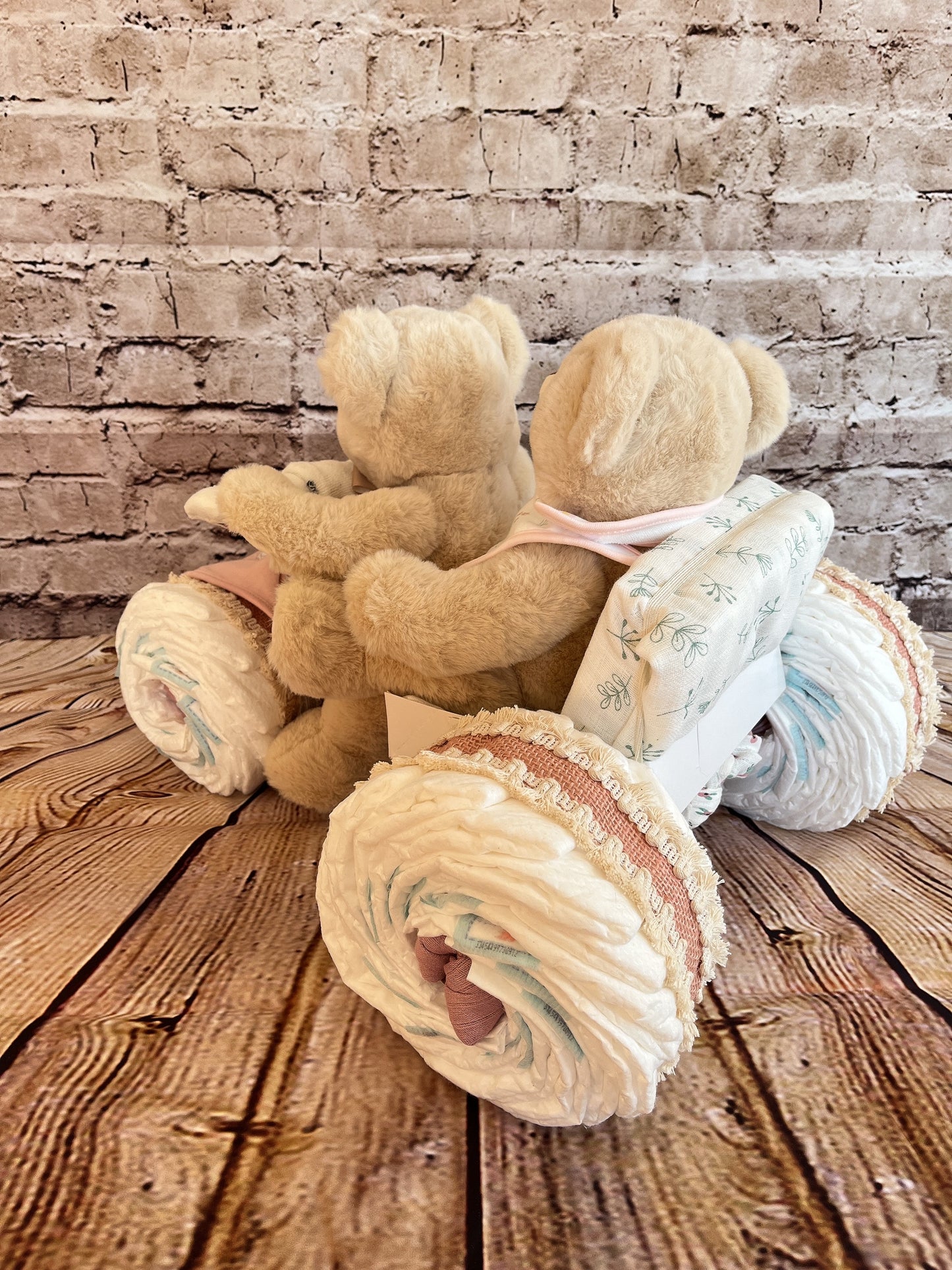 Windeltorte Trike Motorrad - Zwillinge