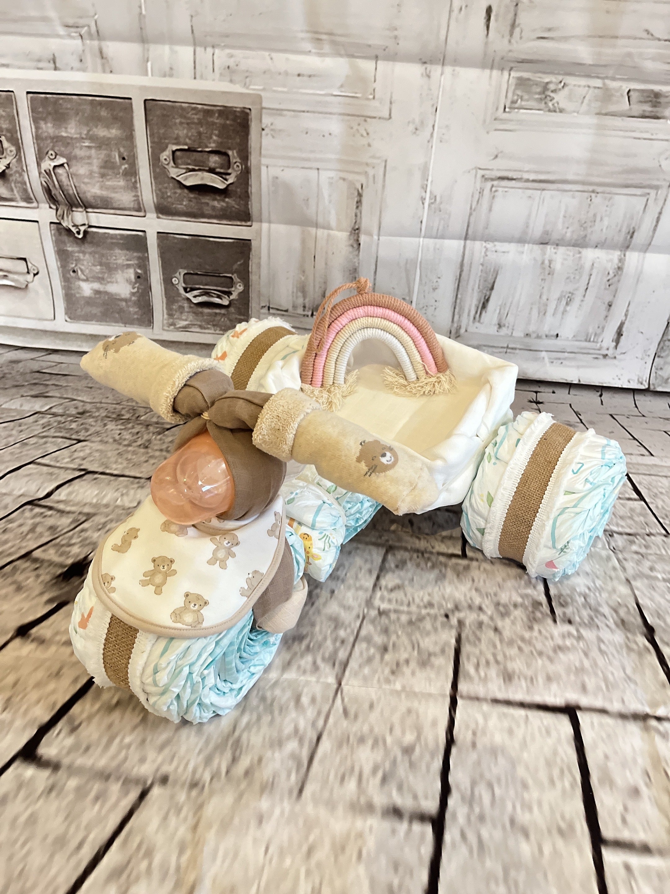 Windel Torten Trike Geschenk zur Babyparty