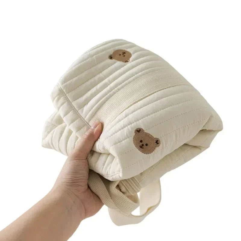 Süße Wickeltasche mit Bären- oder Hasenmotiv